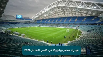 مباراة مصر وبلجيكا في كأس العالم 2026